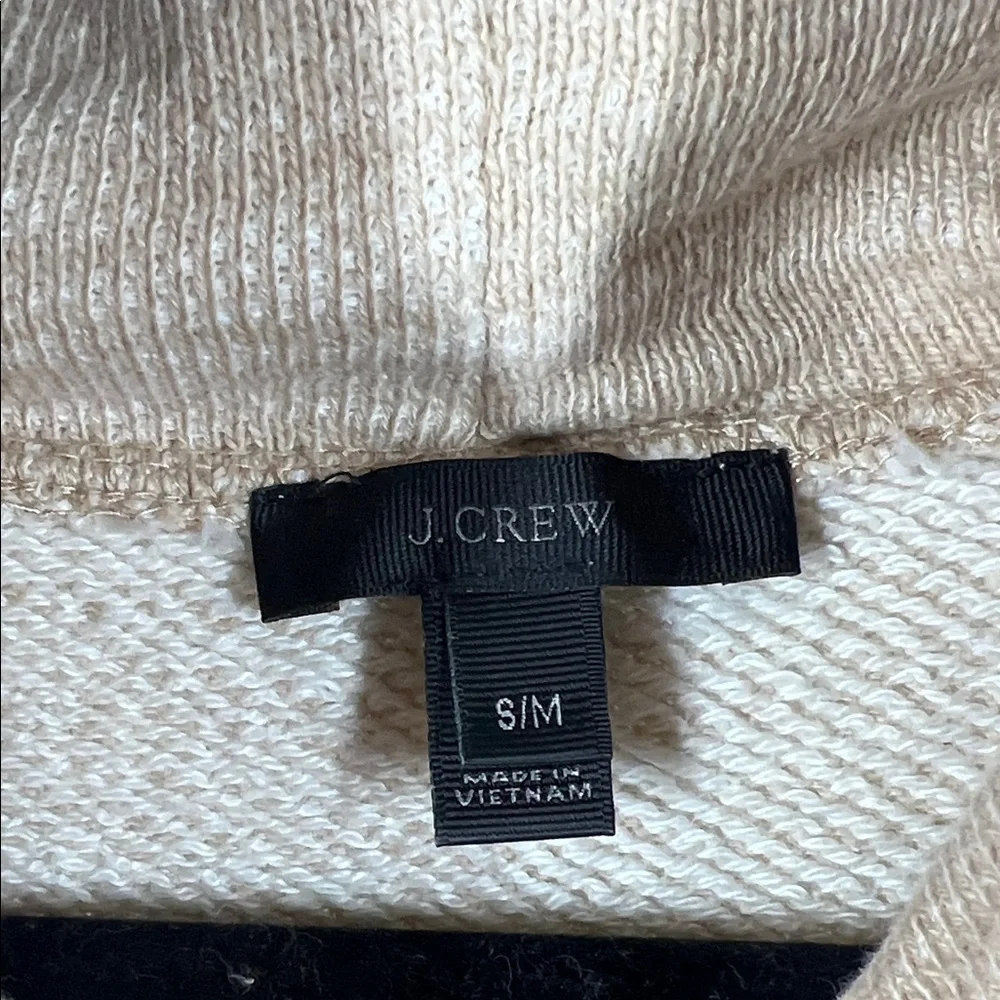 J. Crew Cream Hoodie Sweatshirt